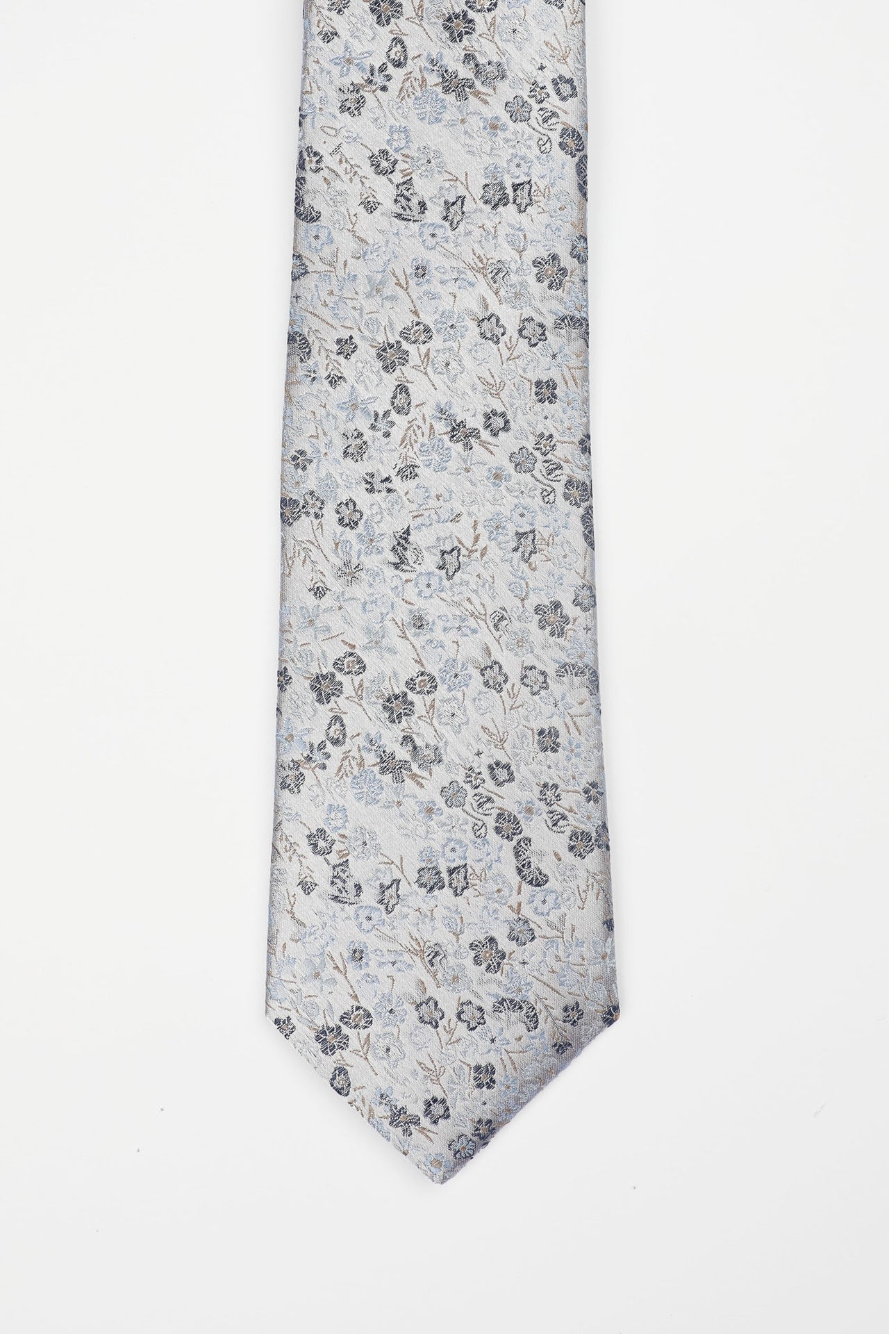 Cool Blue Mini Floral Tie