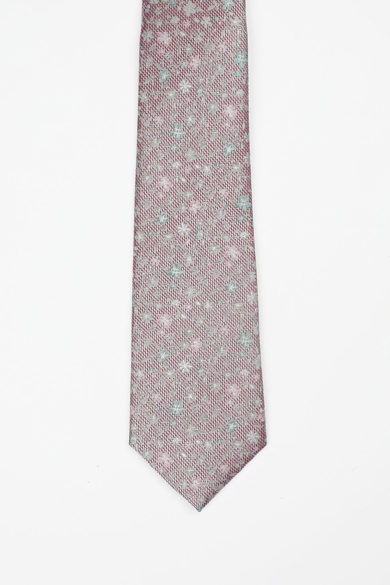 Soft Pink Mini Floral Tie