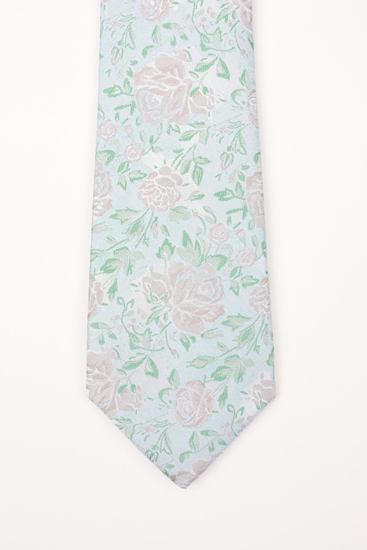 Green Cabbage Floral Tie
