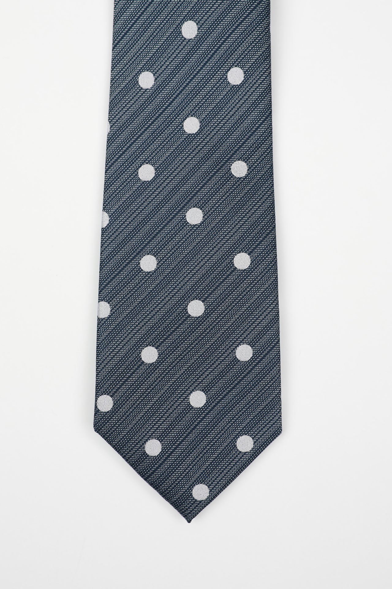Blue Textured Spot Tie