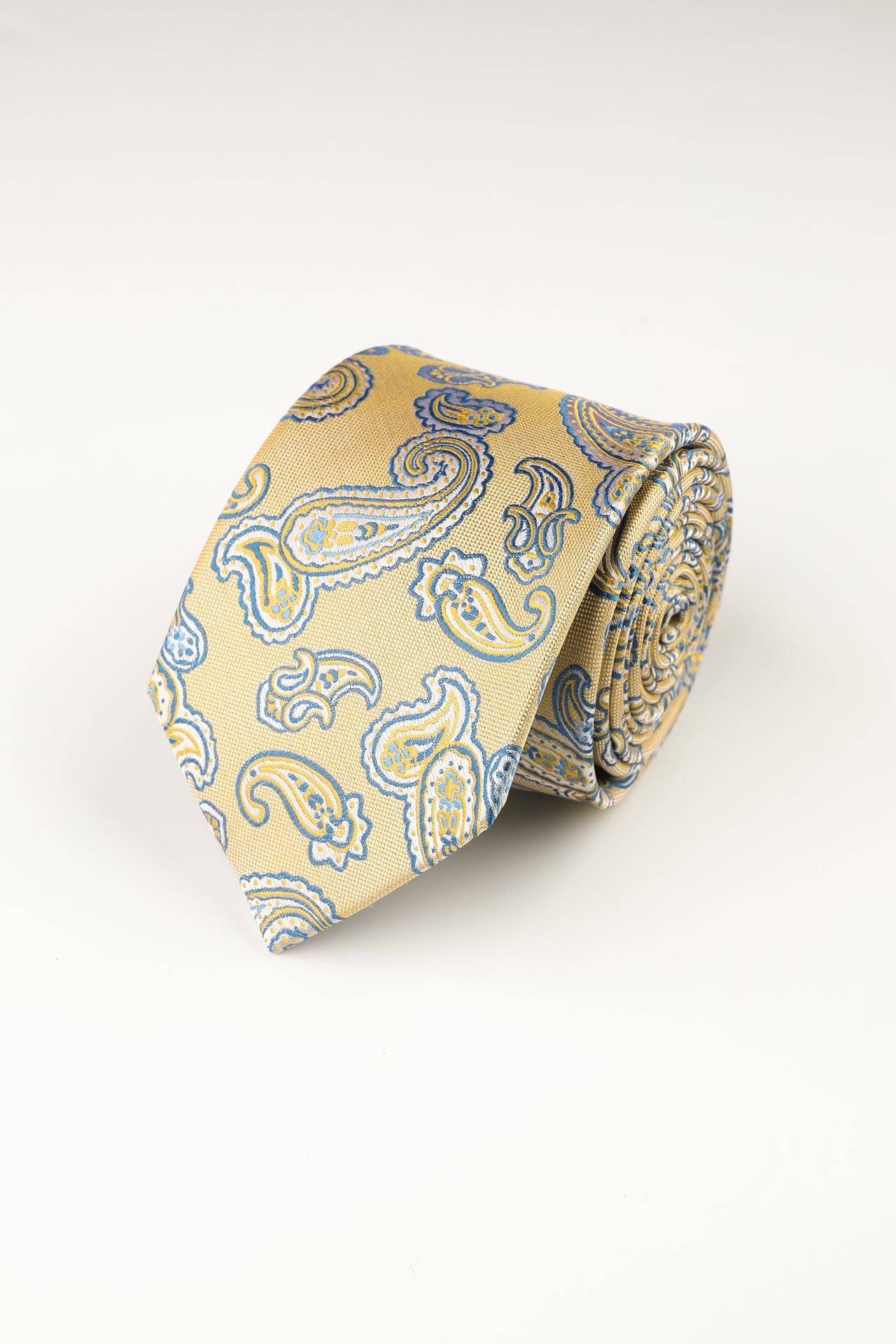 Lemon Silk Paisley Tie
