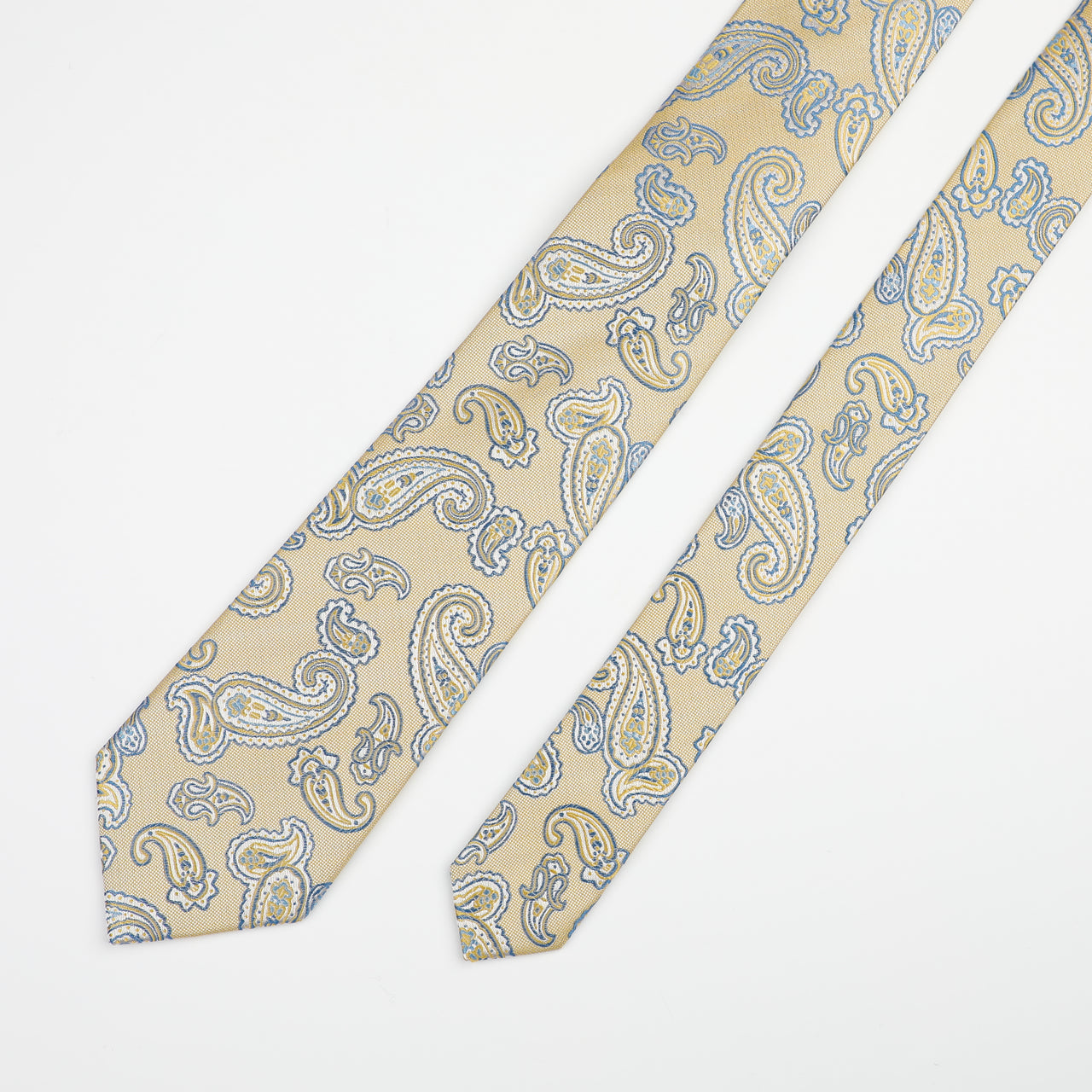 Lemon Silk Paisley Tie