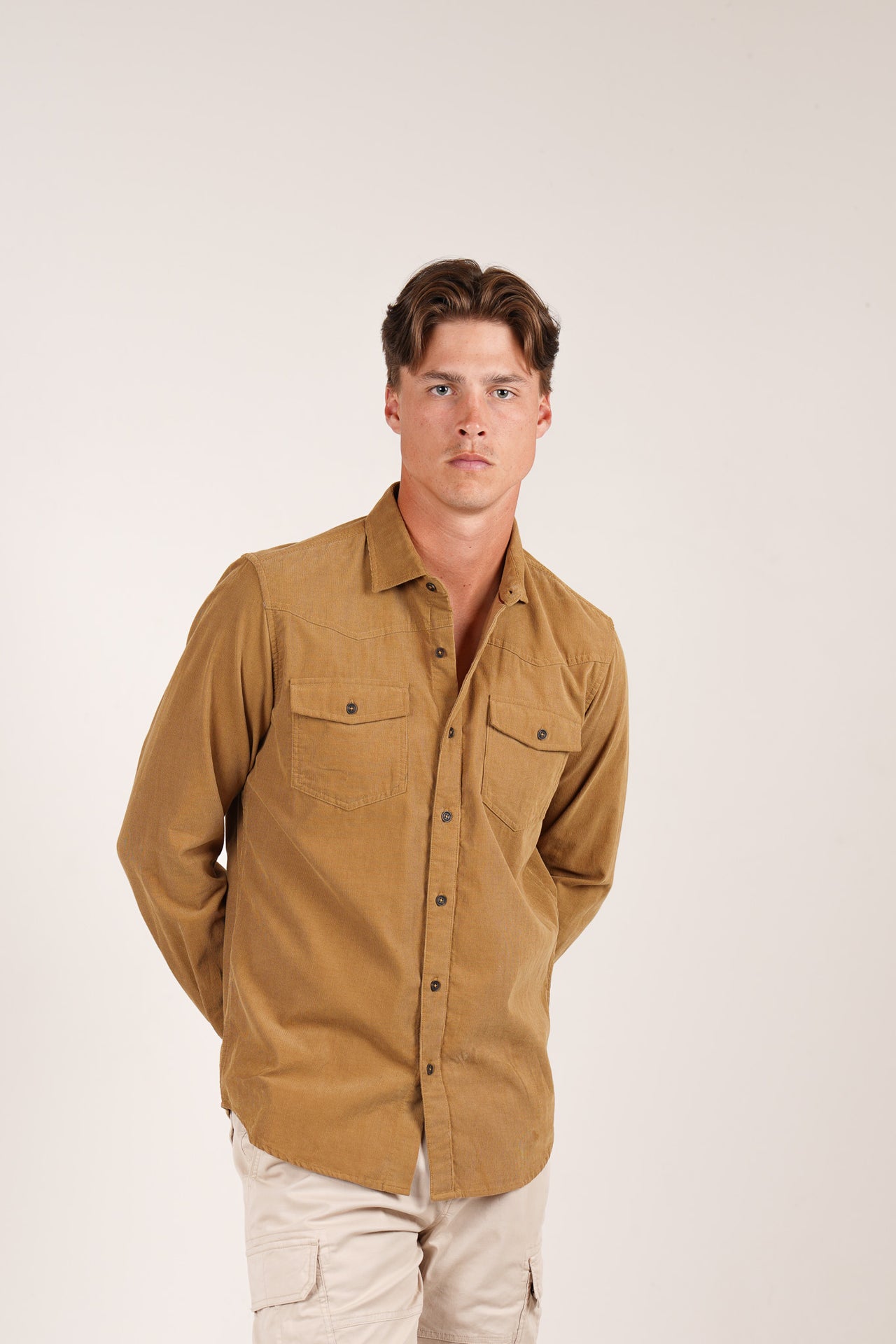 Chai Western Cord Long Sleeve Shirt