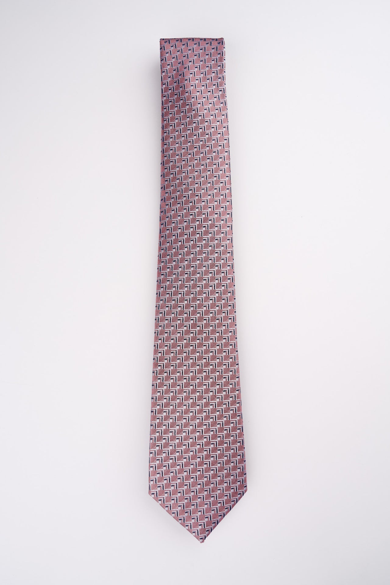Blush Geometric Tie