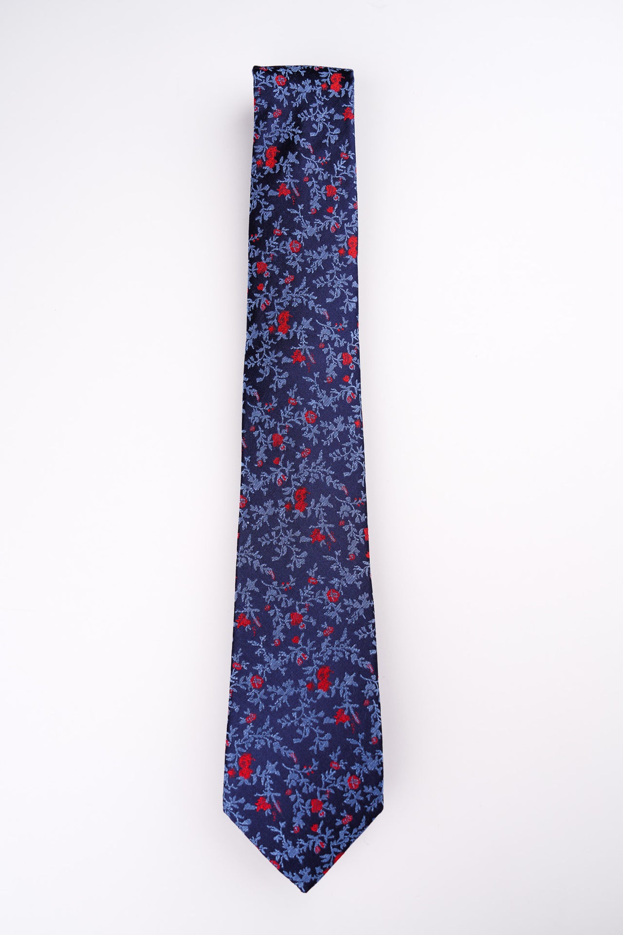Red Trailing Floral Tie