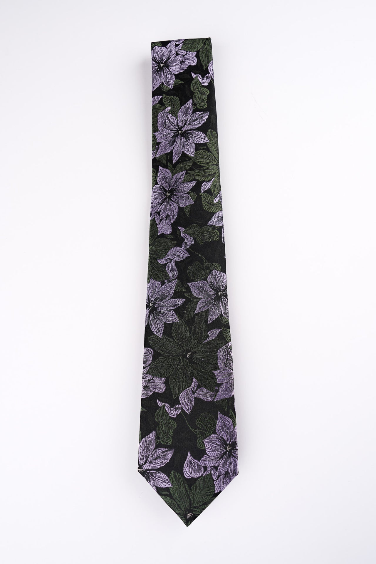 Green Blossom Floral Tie