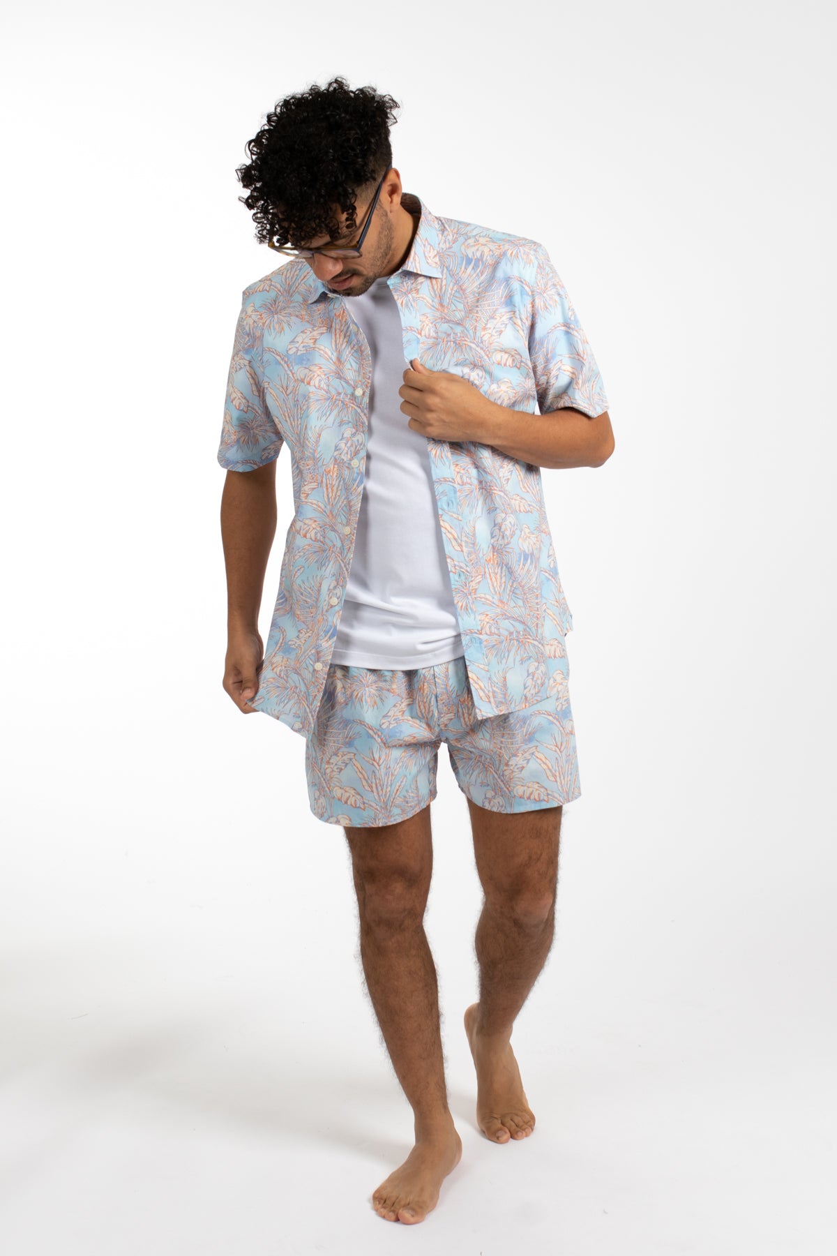 Blue Tropical Boxer Short