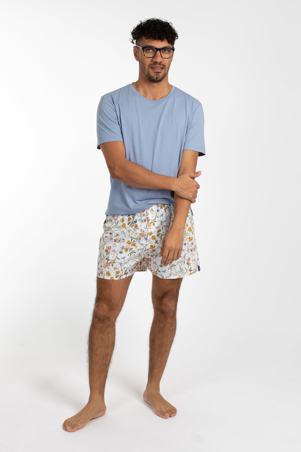 Green Floral Burst Boxer Short