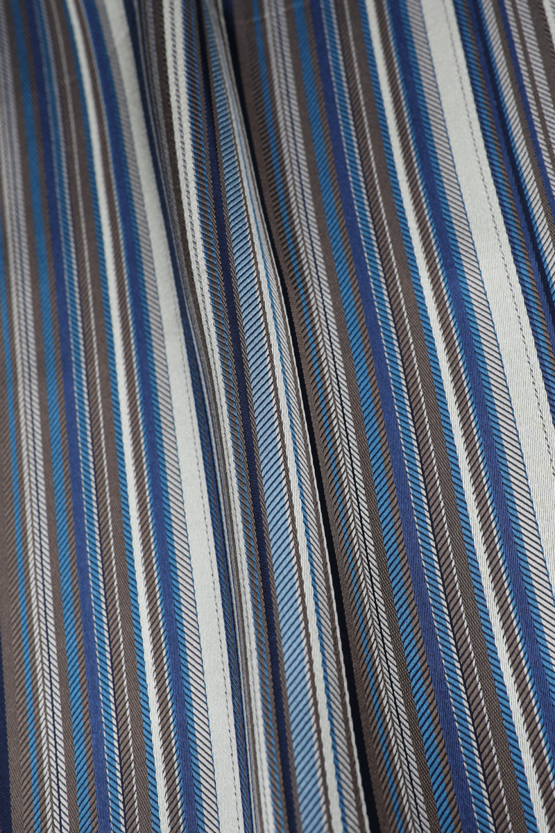 Blue Silk Artist Stripe Hank
