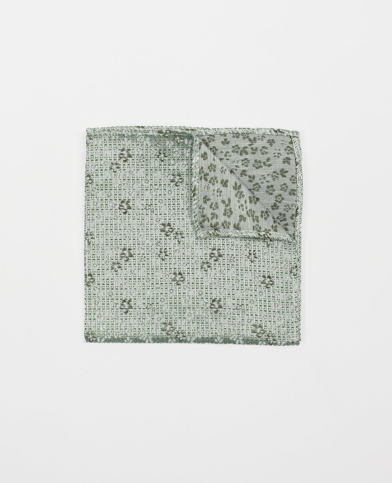 Green Silk Floral Hank