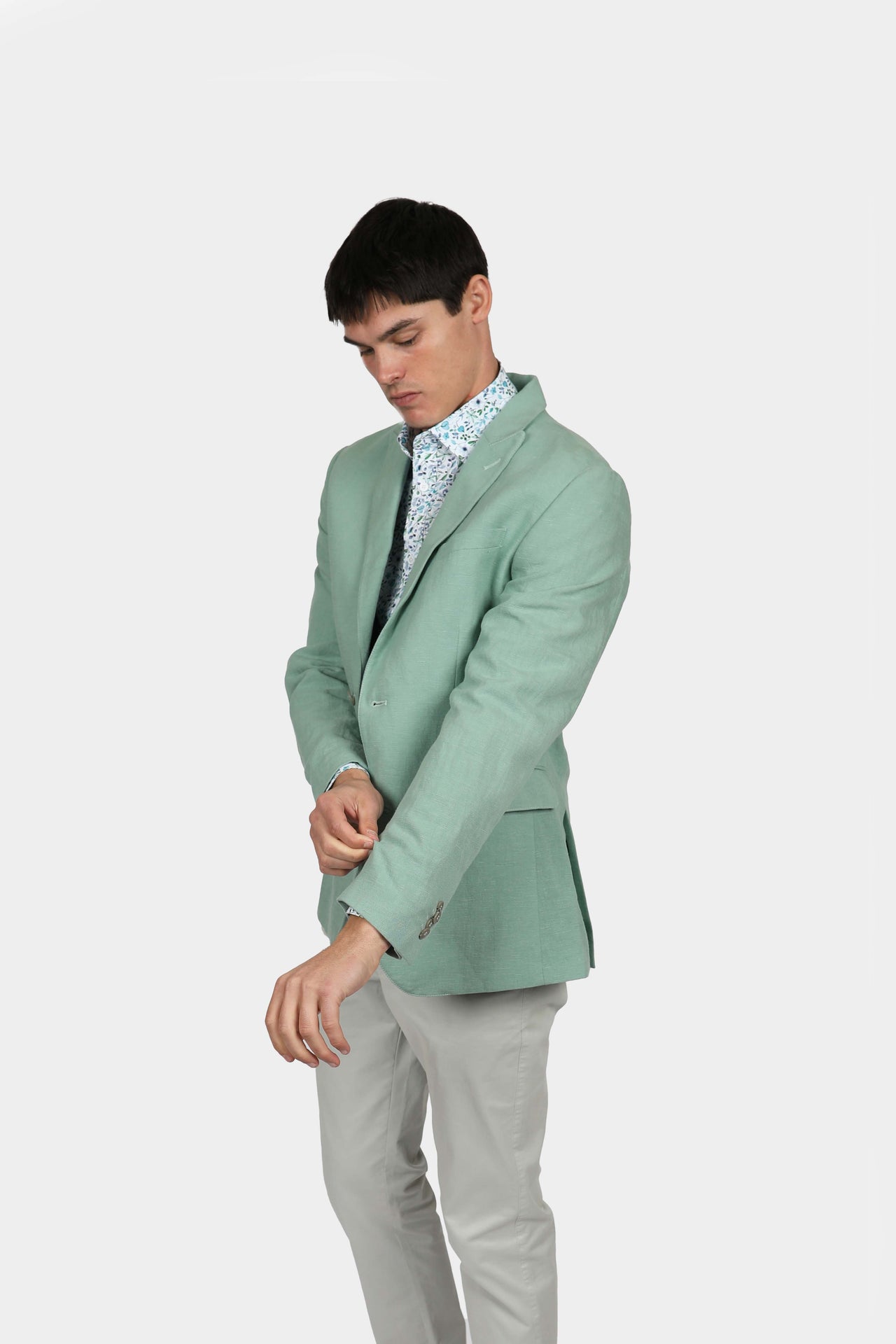 Leek Patch Pocket Linen Blazer