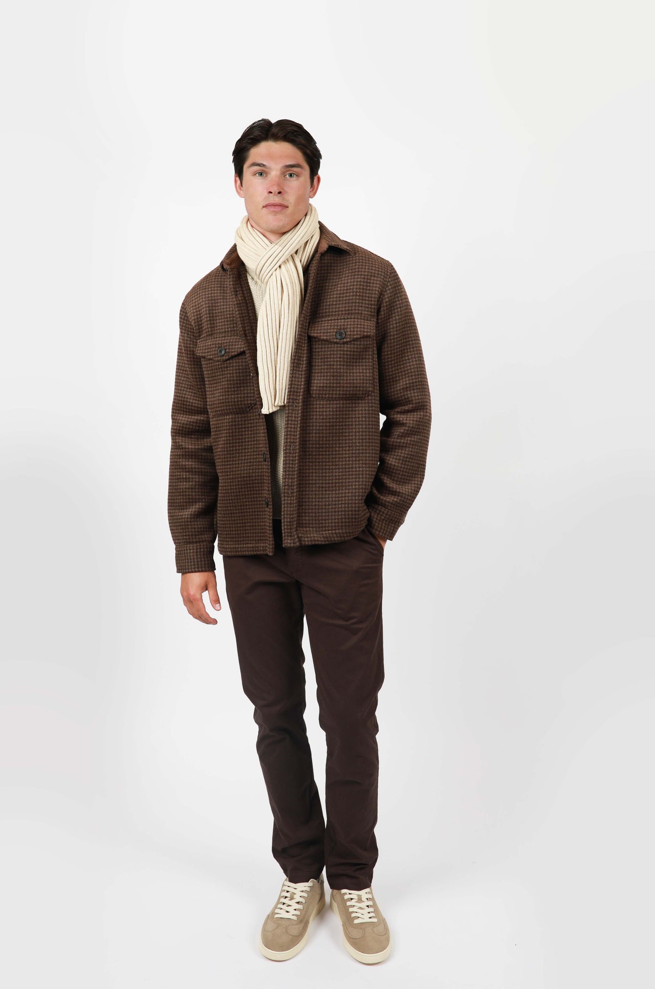 Brown Houndstooth Jacket