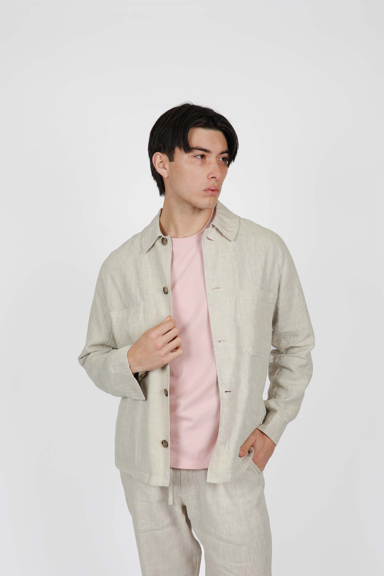 Pebble Semi Lined Shirt Jacket