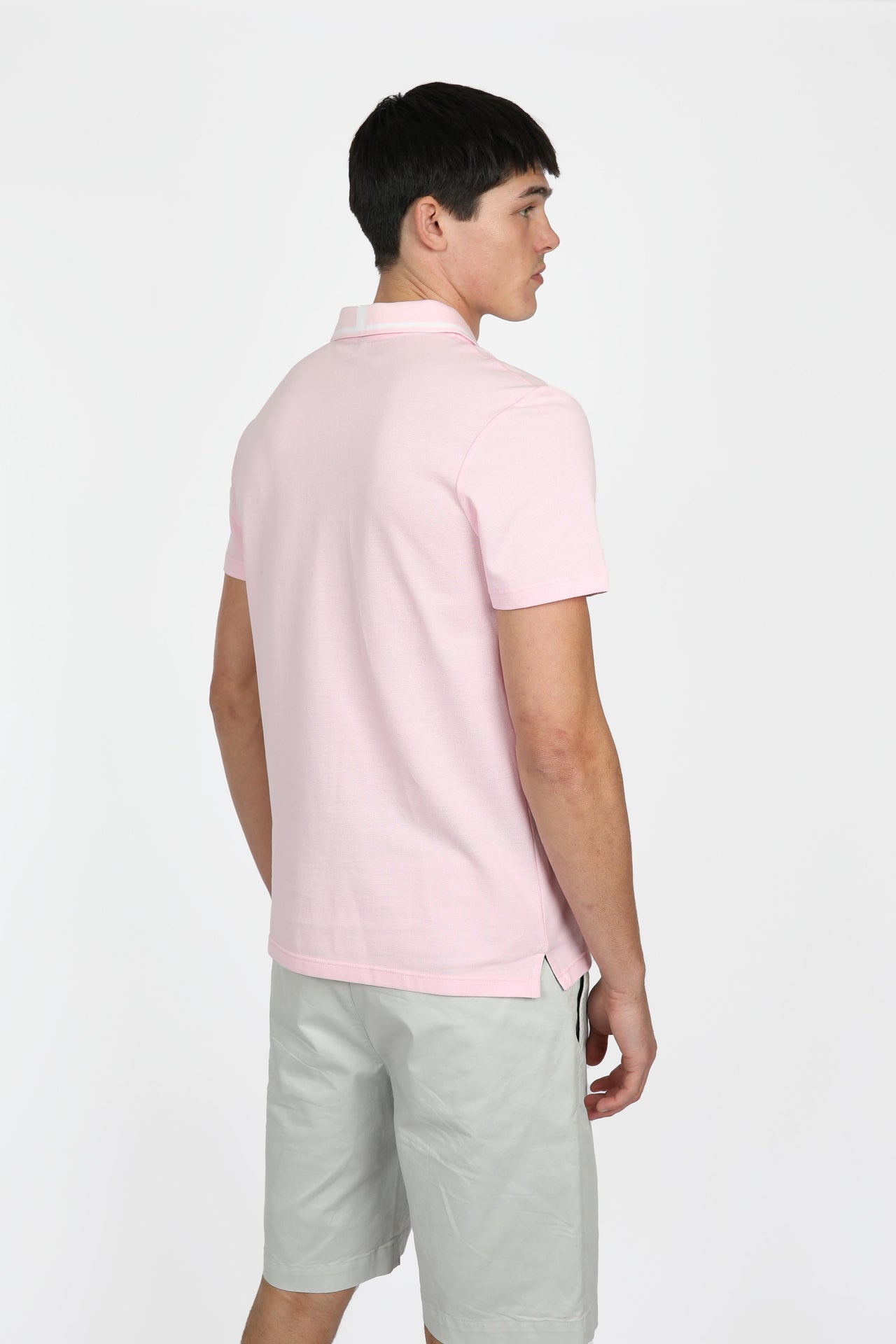 Blush Button Pique Polo