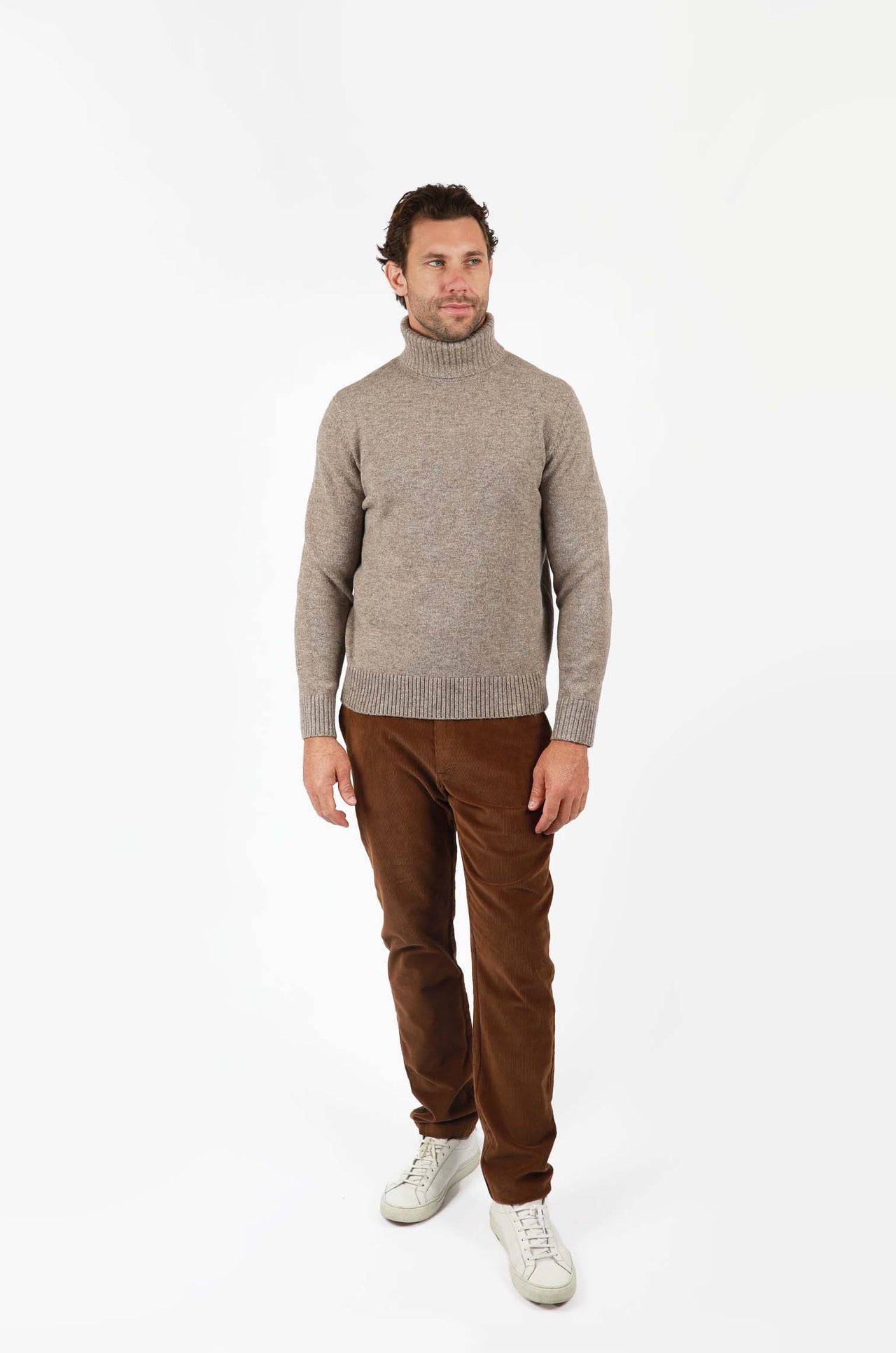 Tobacco Roll Neck Knitwear