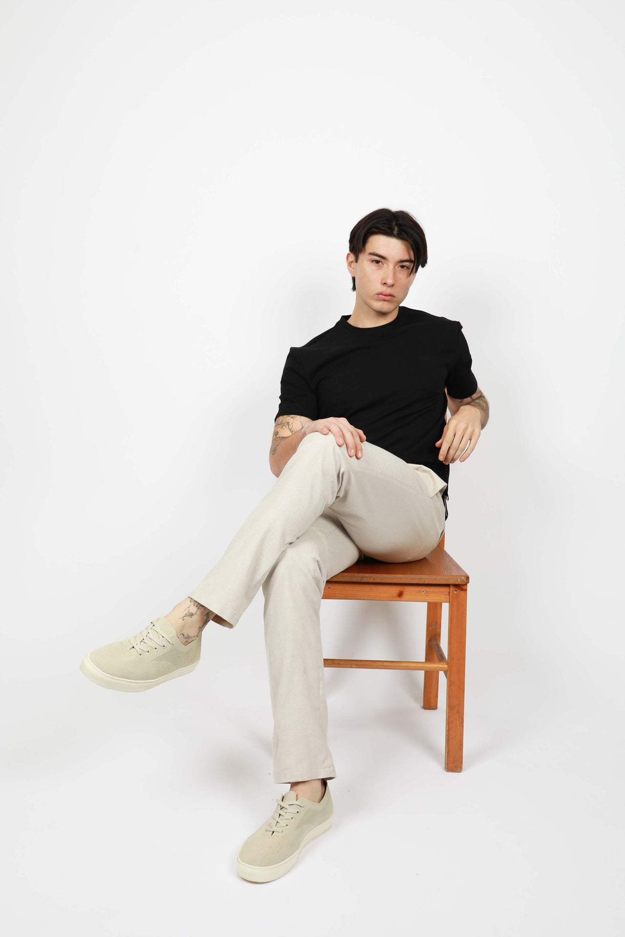 Black Crew Neck Tee Shirt