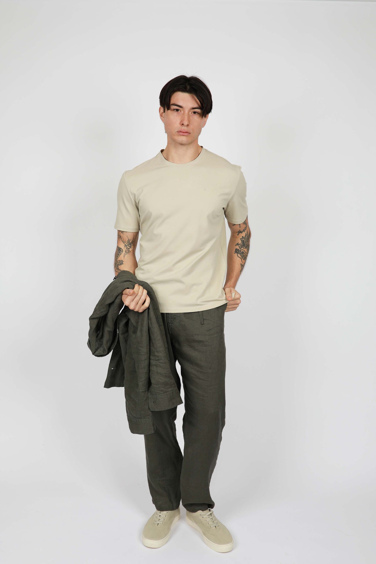 Oyster Crew Neck Tee Shirt