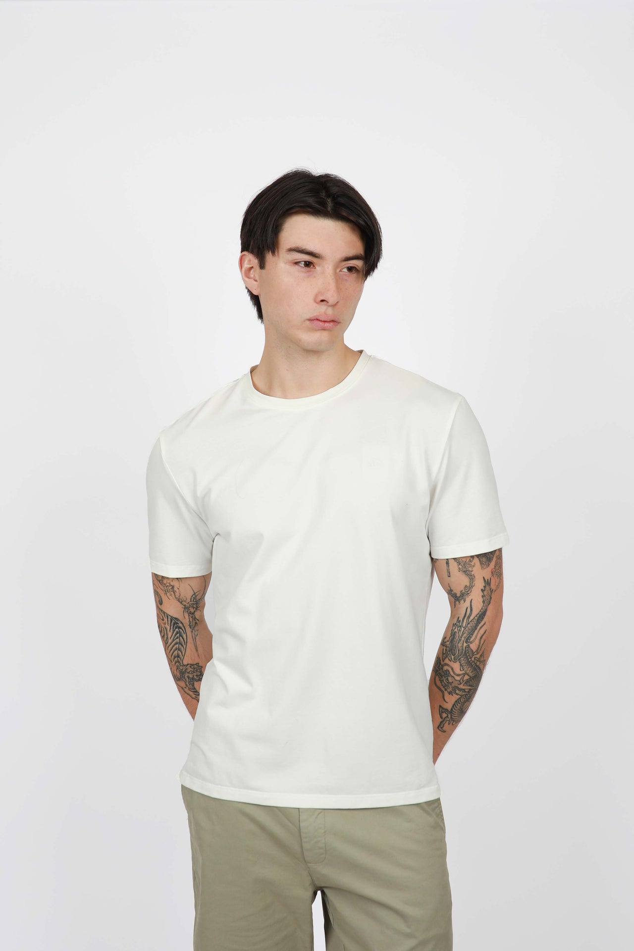 White Crew Neck Tee Shirt