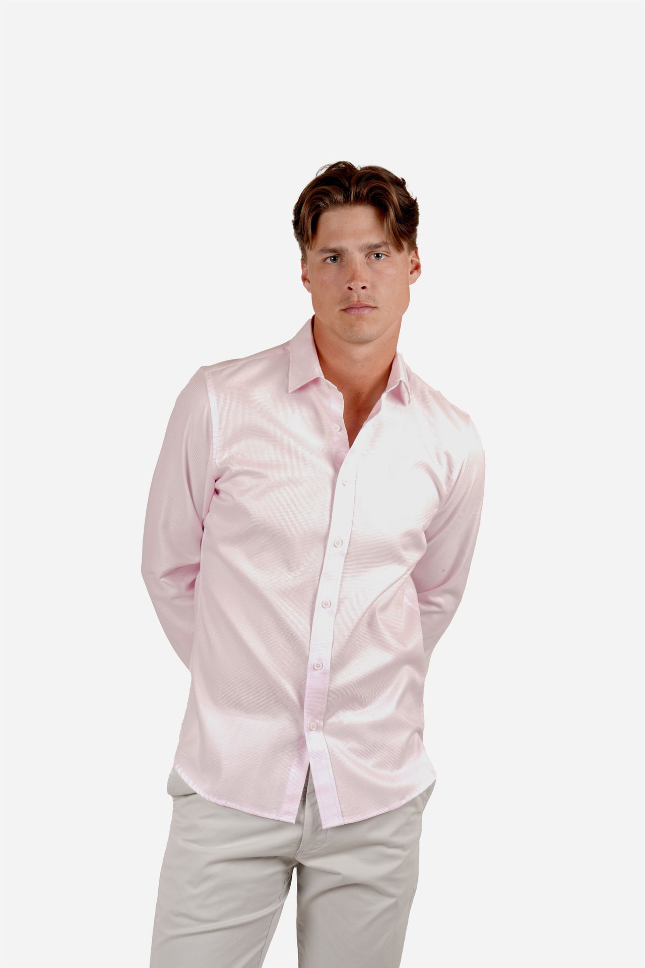 Blush Long Sleeve Waffle Shirt