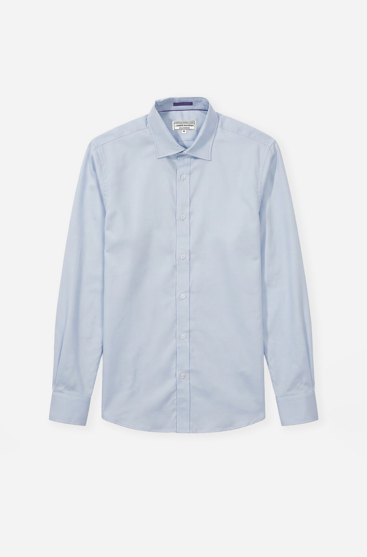 Soft Blue Long Sleeve Waffle Shirt