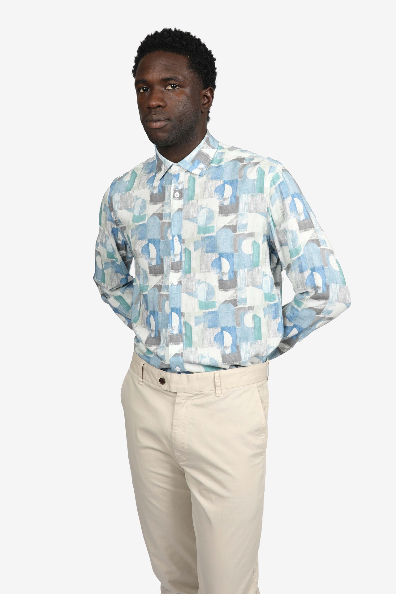Geoshpere Blue Viscose Shirt