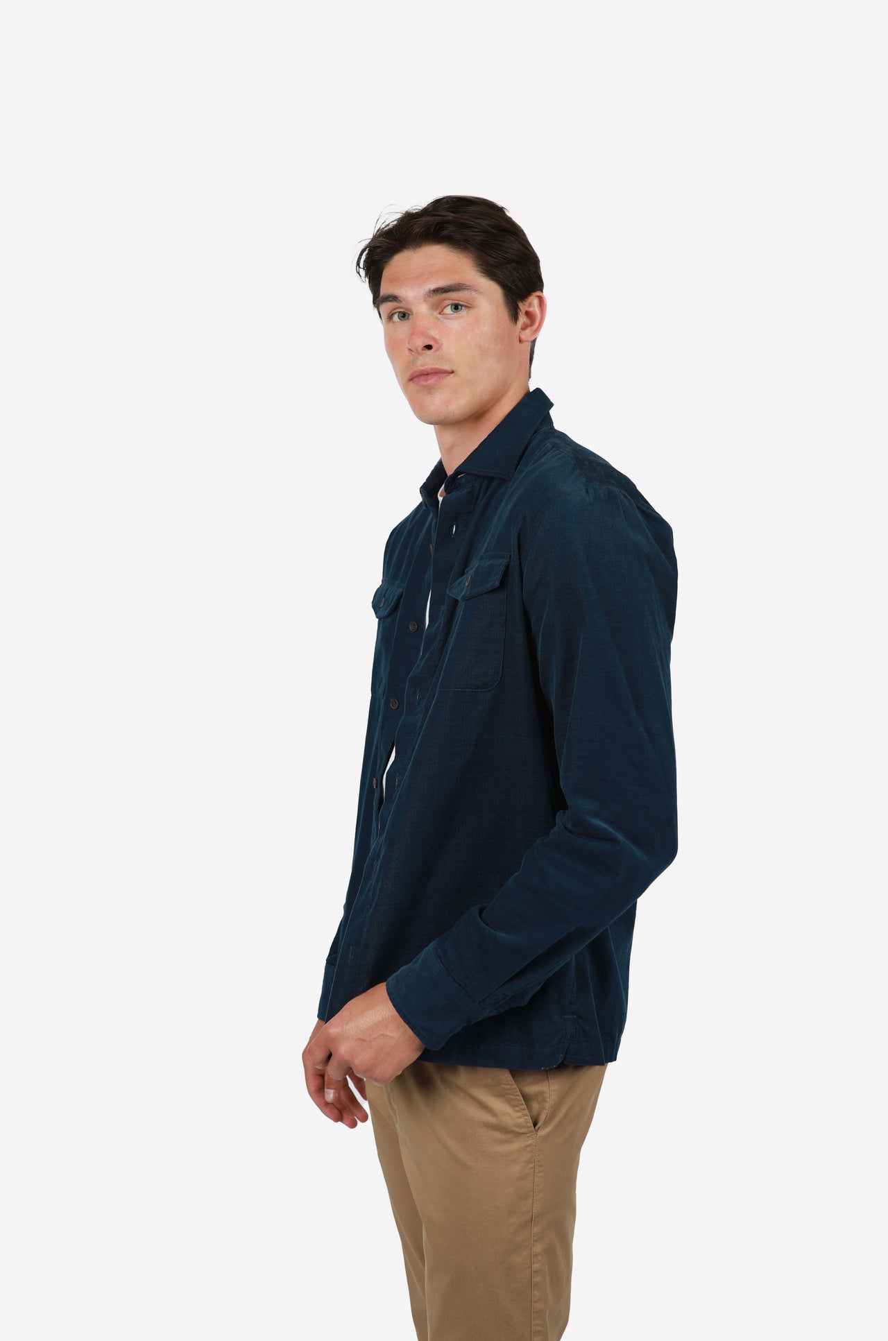 Teal Corduroy Shirt
