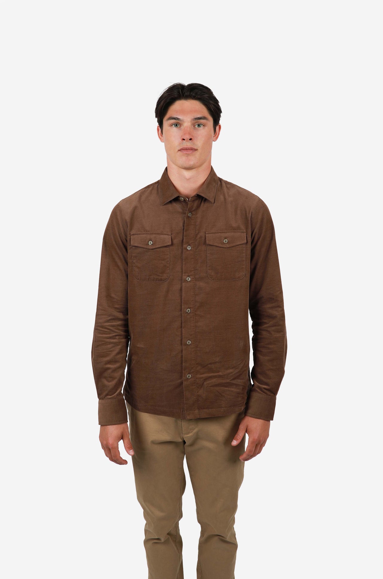 Tobacco Corduroy Shirt