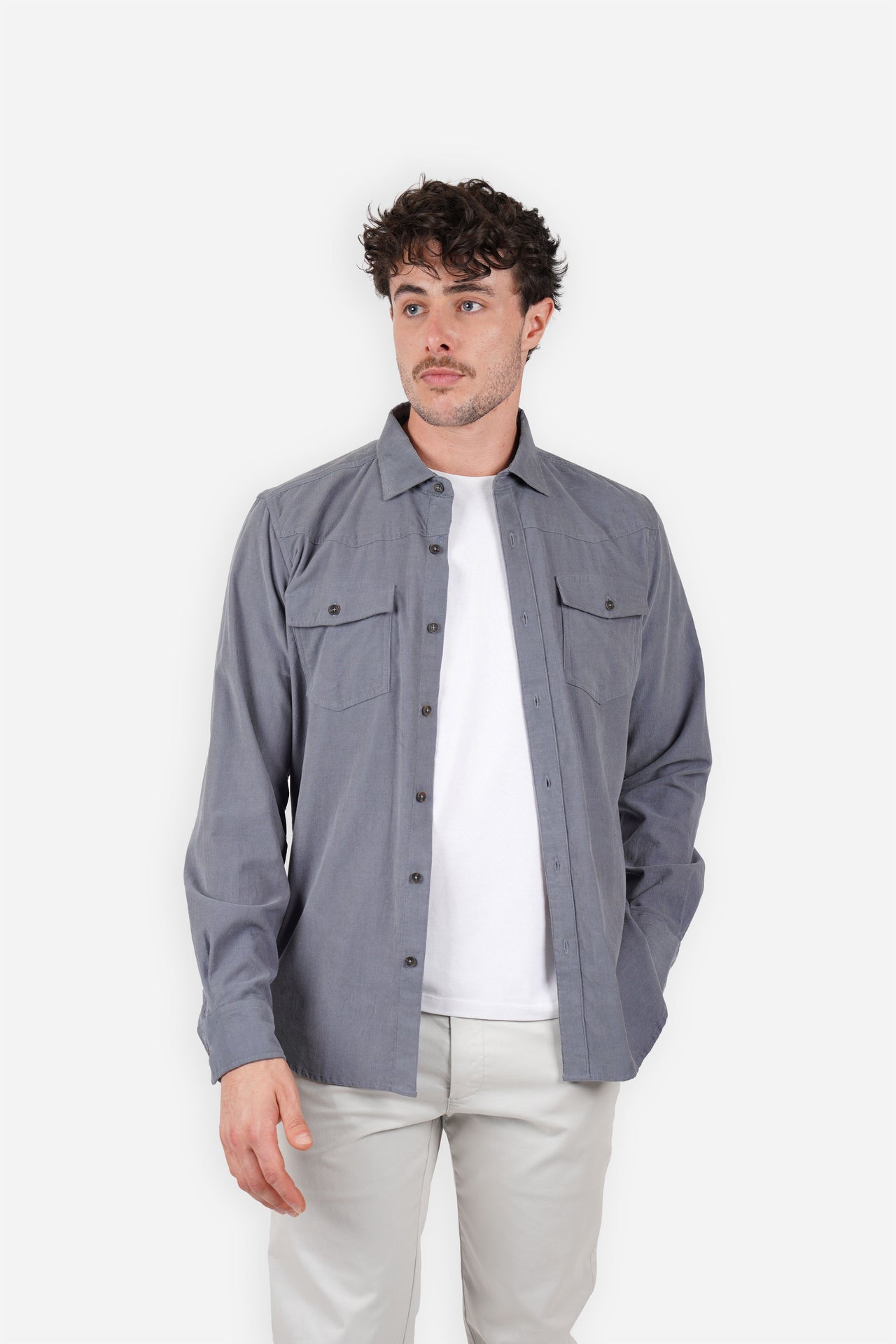 Basalt Western Cord Long Sleeve Shirt