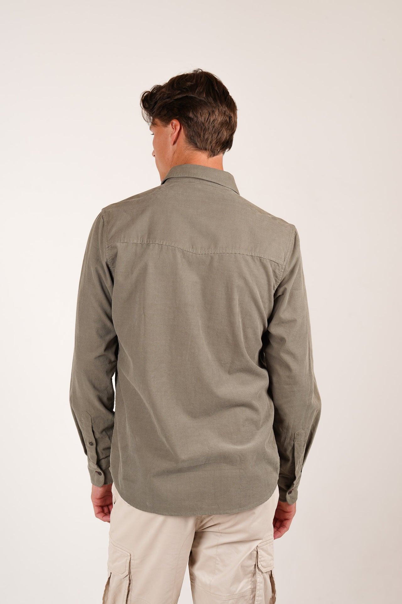 Sage Western Cord Long Sleeve Shirt