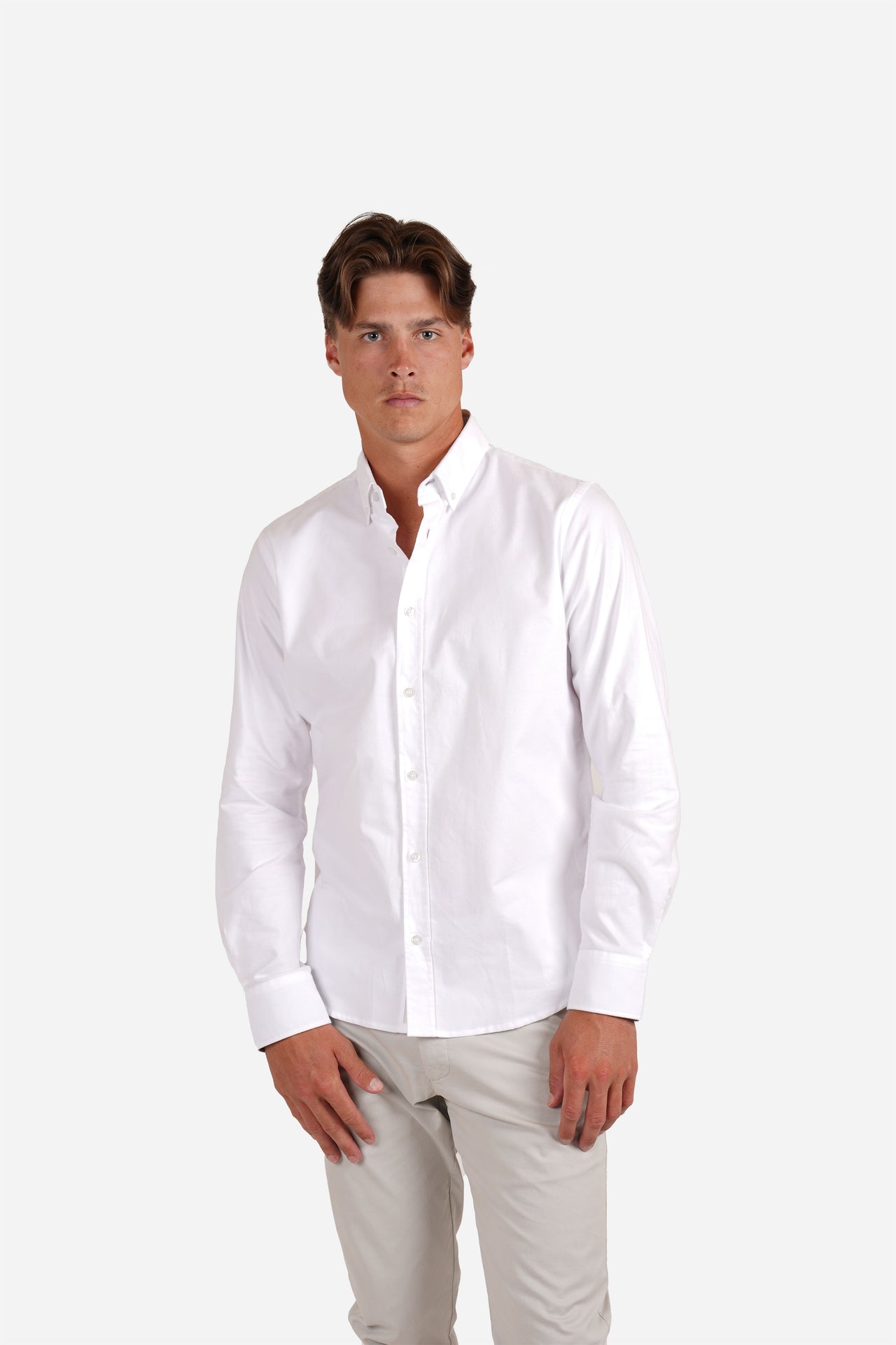 White Oxford Long Sleeve Shirt