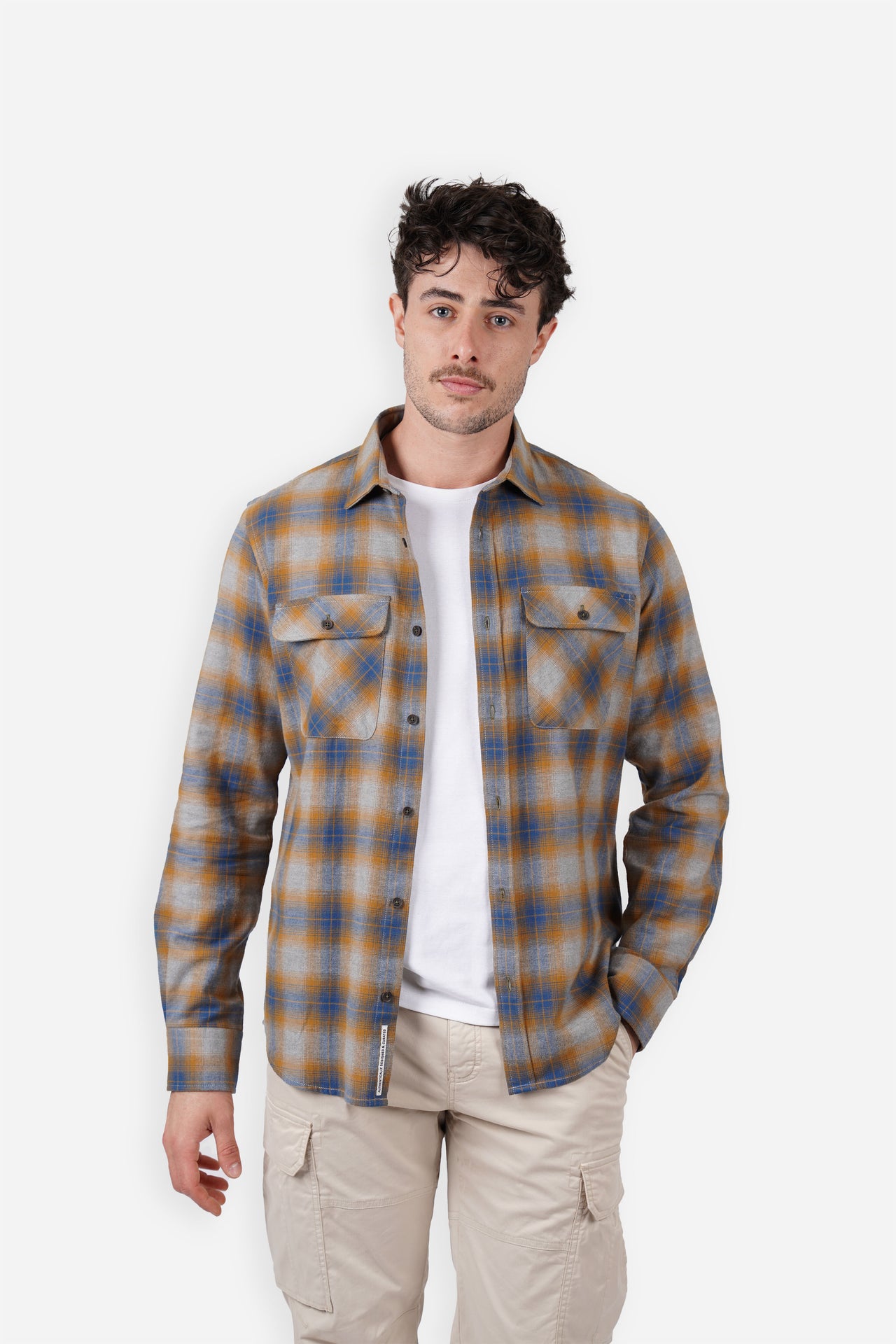 Blue/Corn Long Sleeve Shirt