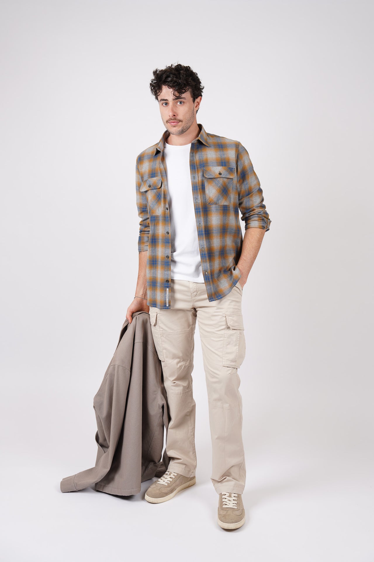 Blue/Corn Long Sleeve Shirt