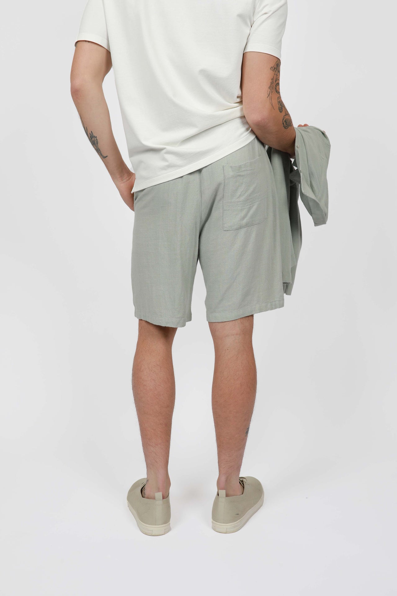 Foam Linen Relaxed Waist Short