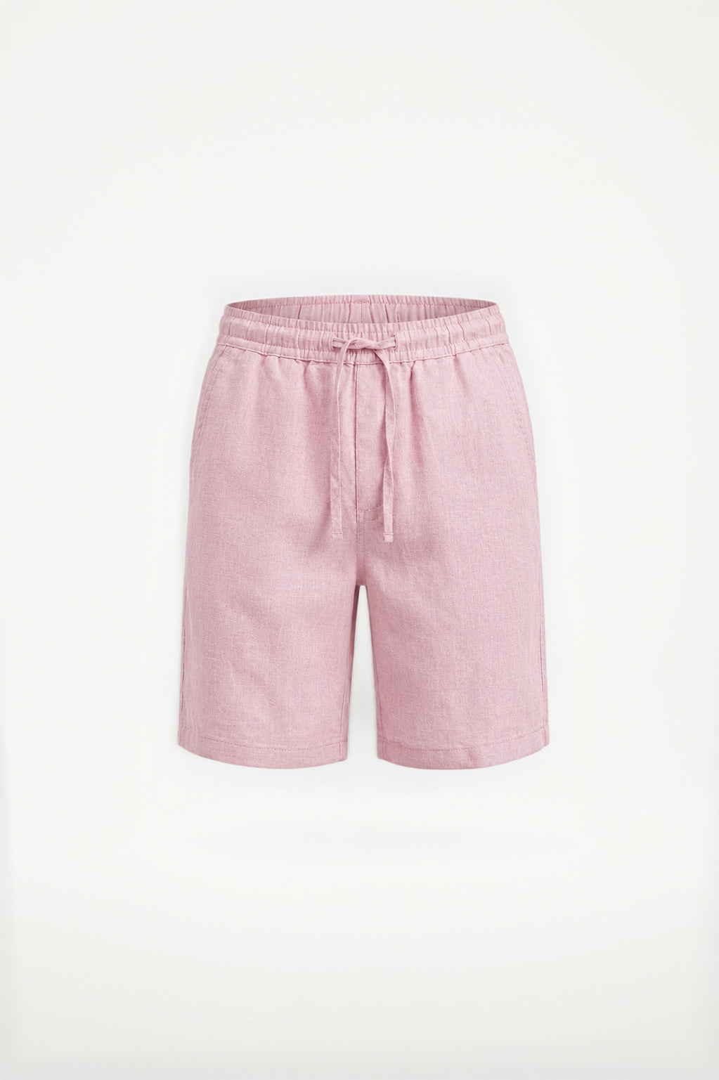 Pure Linen Elasticated Waist Relaxed Fit Garment Dyed Short Candy