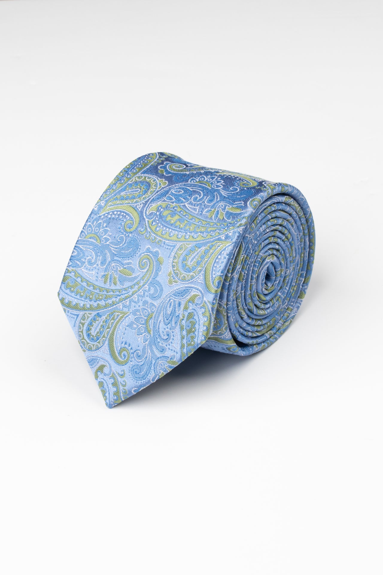 Blue/ Green Paisley Tie