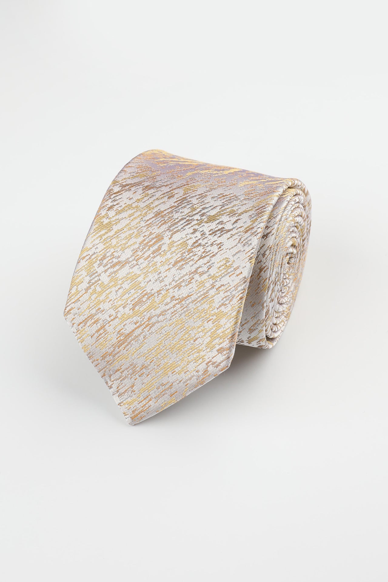 Mustard Silk Texture Tie