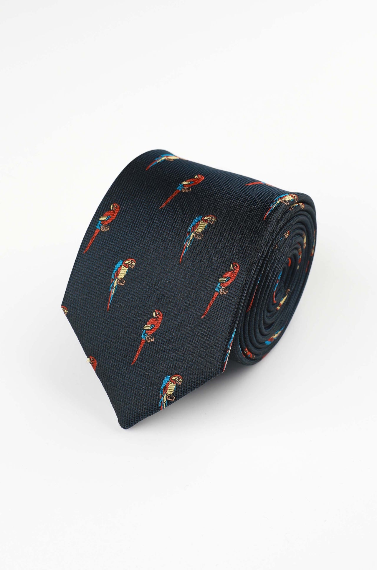 Dark Navy Parrot Tie