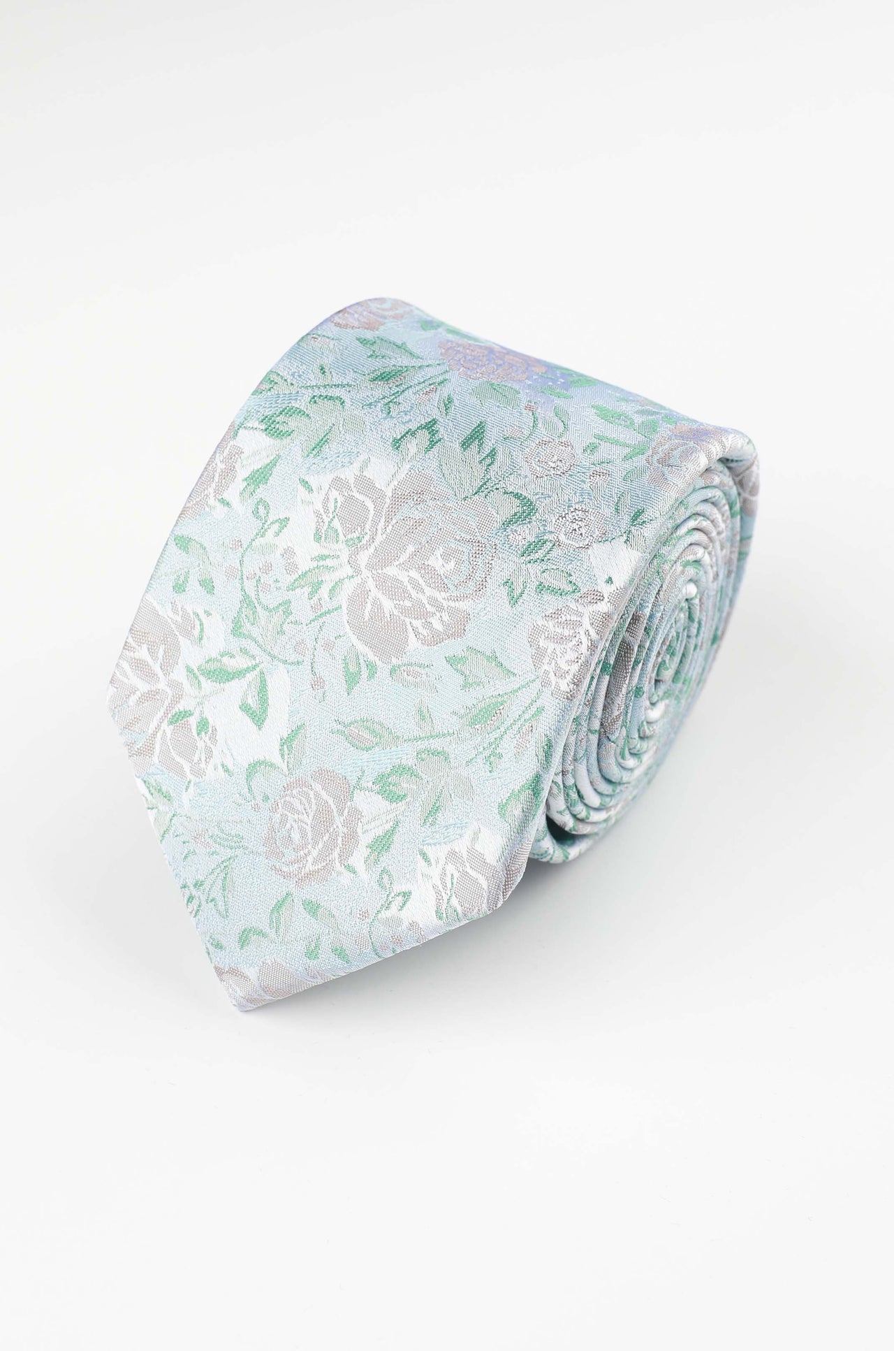Green Cabbage Floral Tie