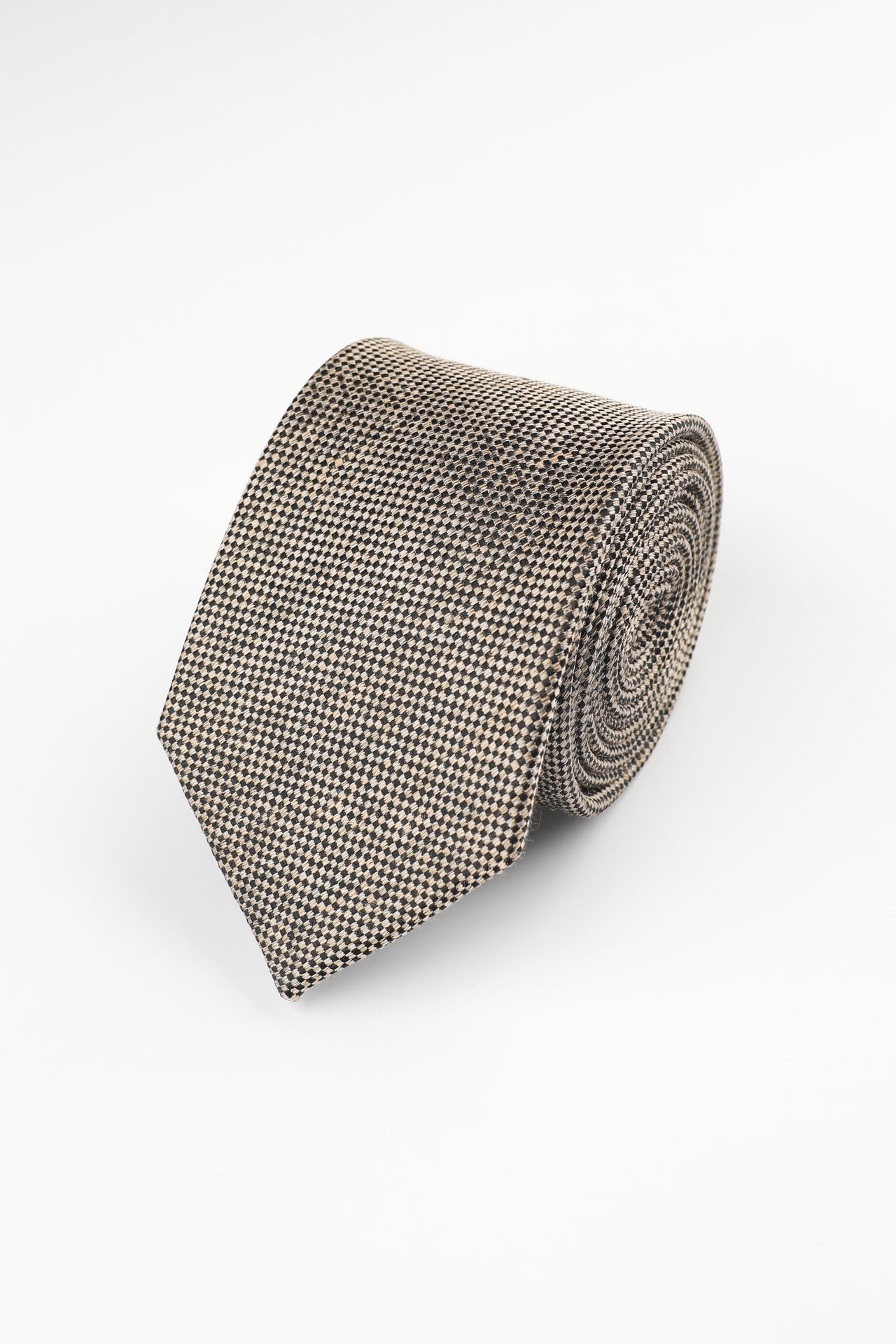 Light Brown Dot Texture Tie