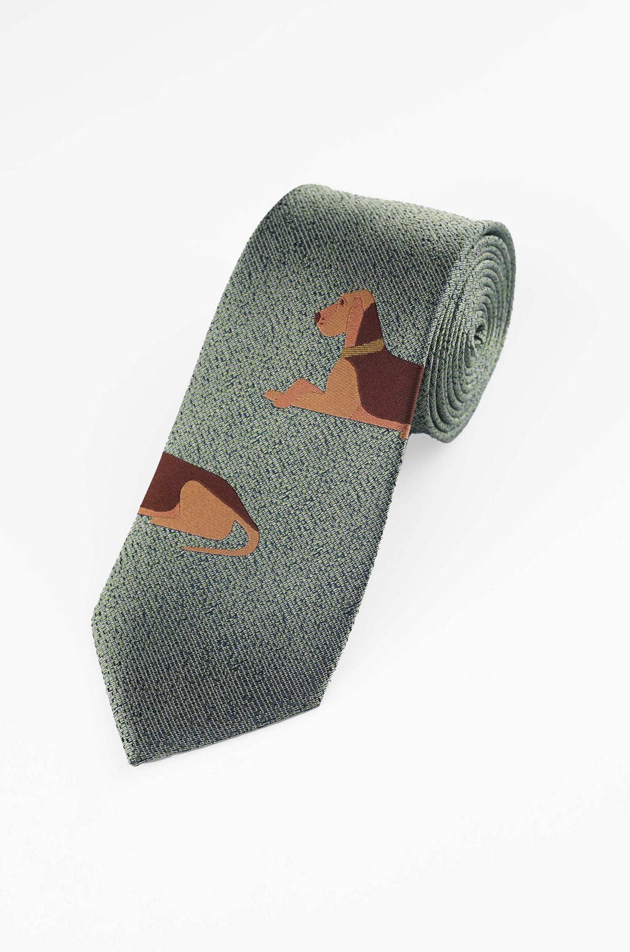 Green Hound Dog Tie