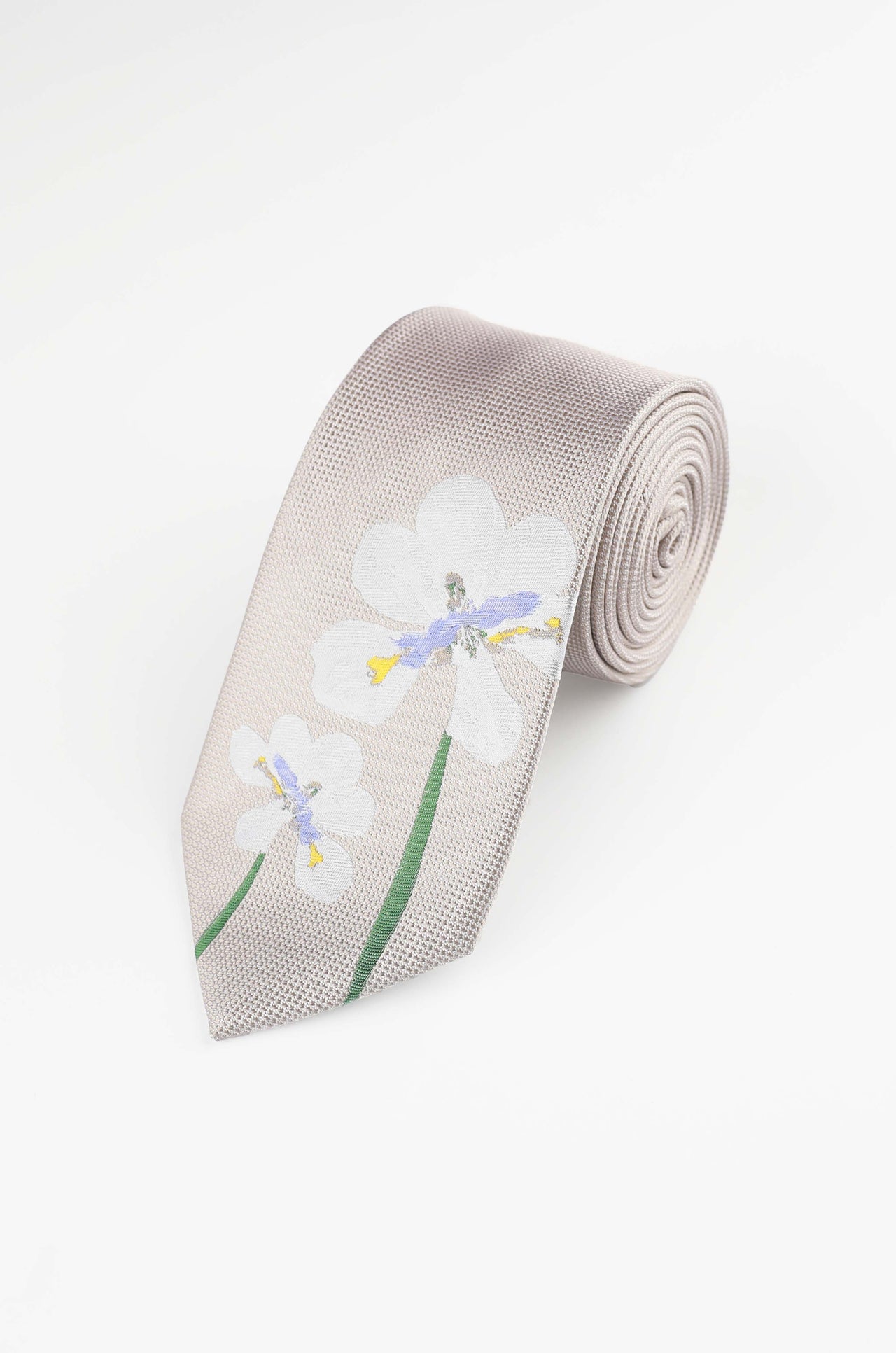 Champagne Pressed Floral Tie