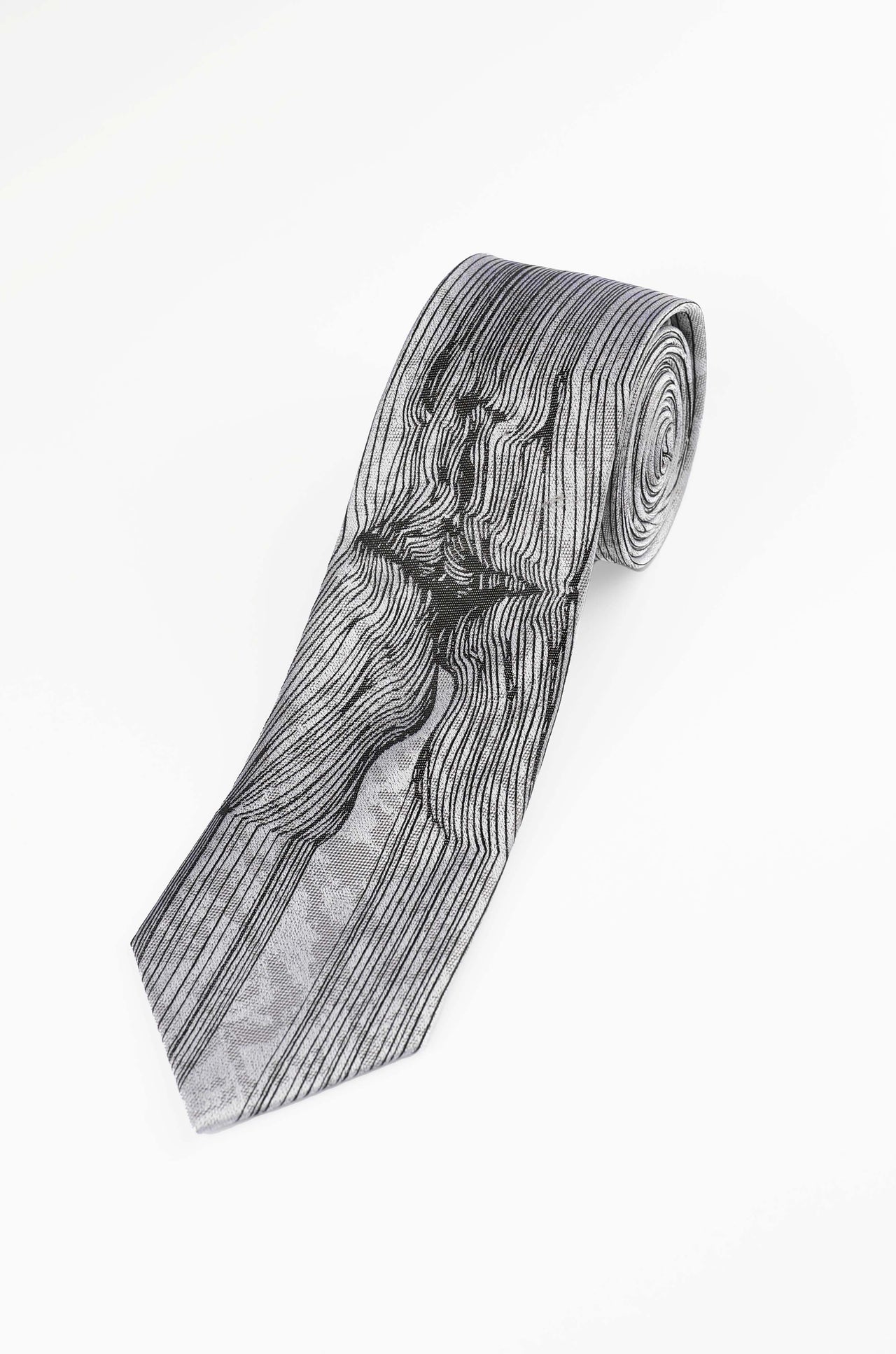 Grey Kiss Tie