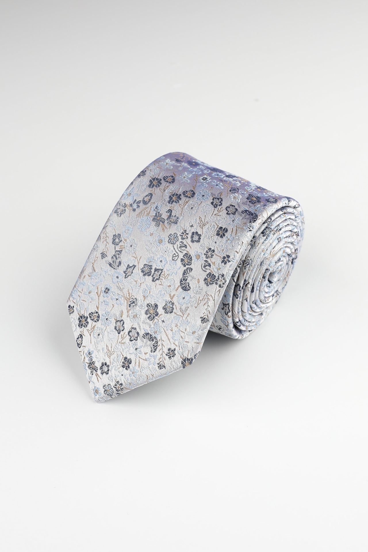 Cool Blue Mini Floral Tie