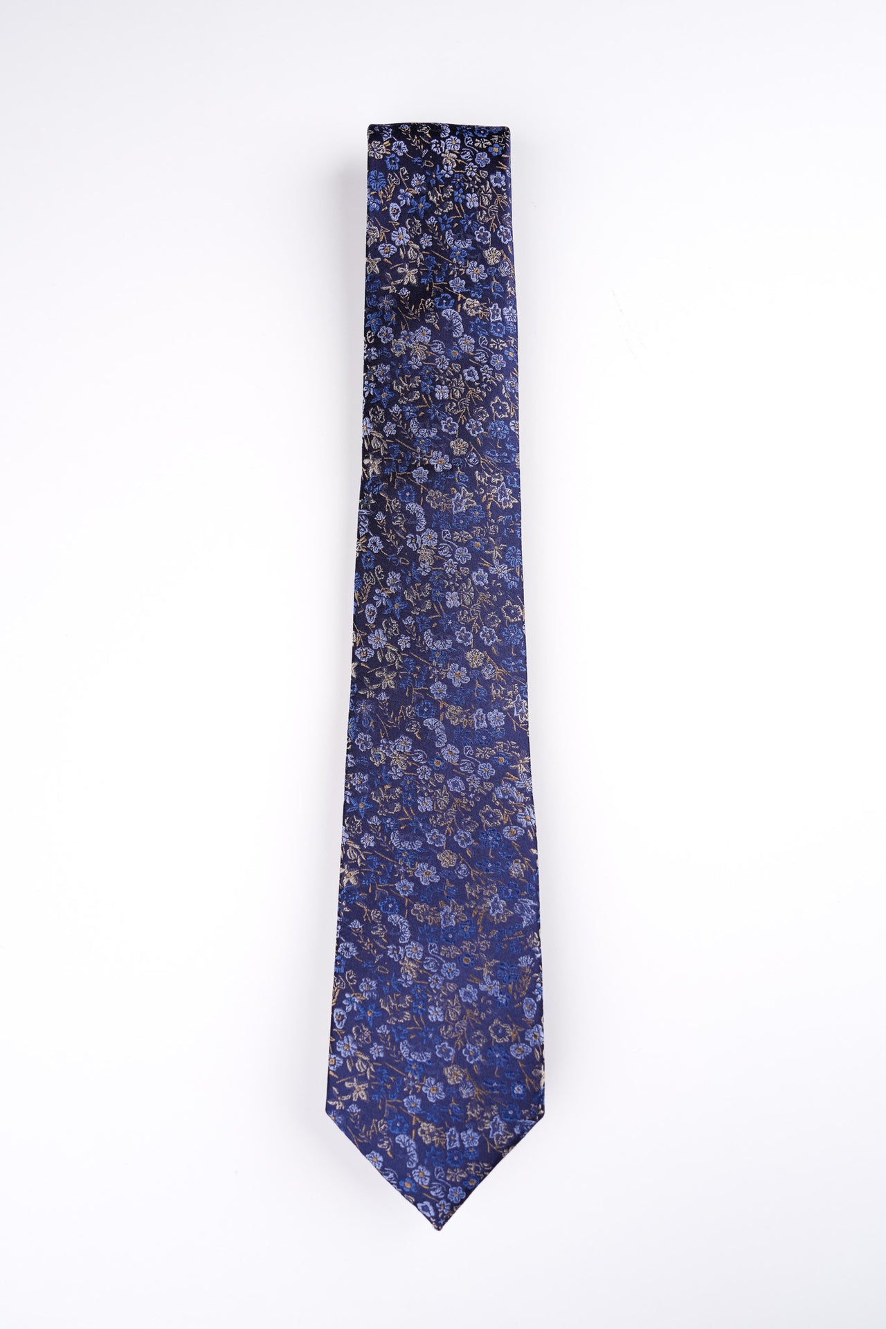 Blue Garden Floral Tie