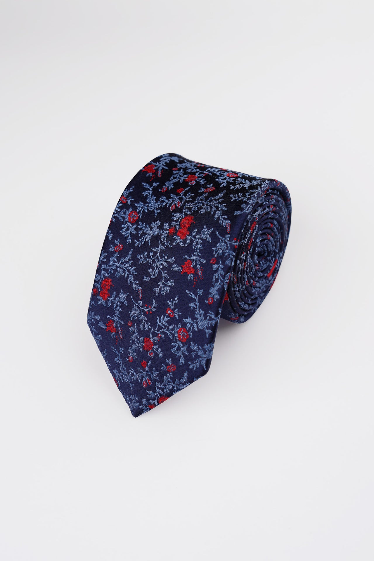Red Trailing Floral Tie