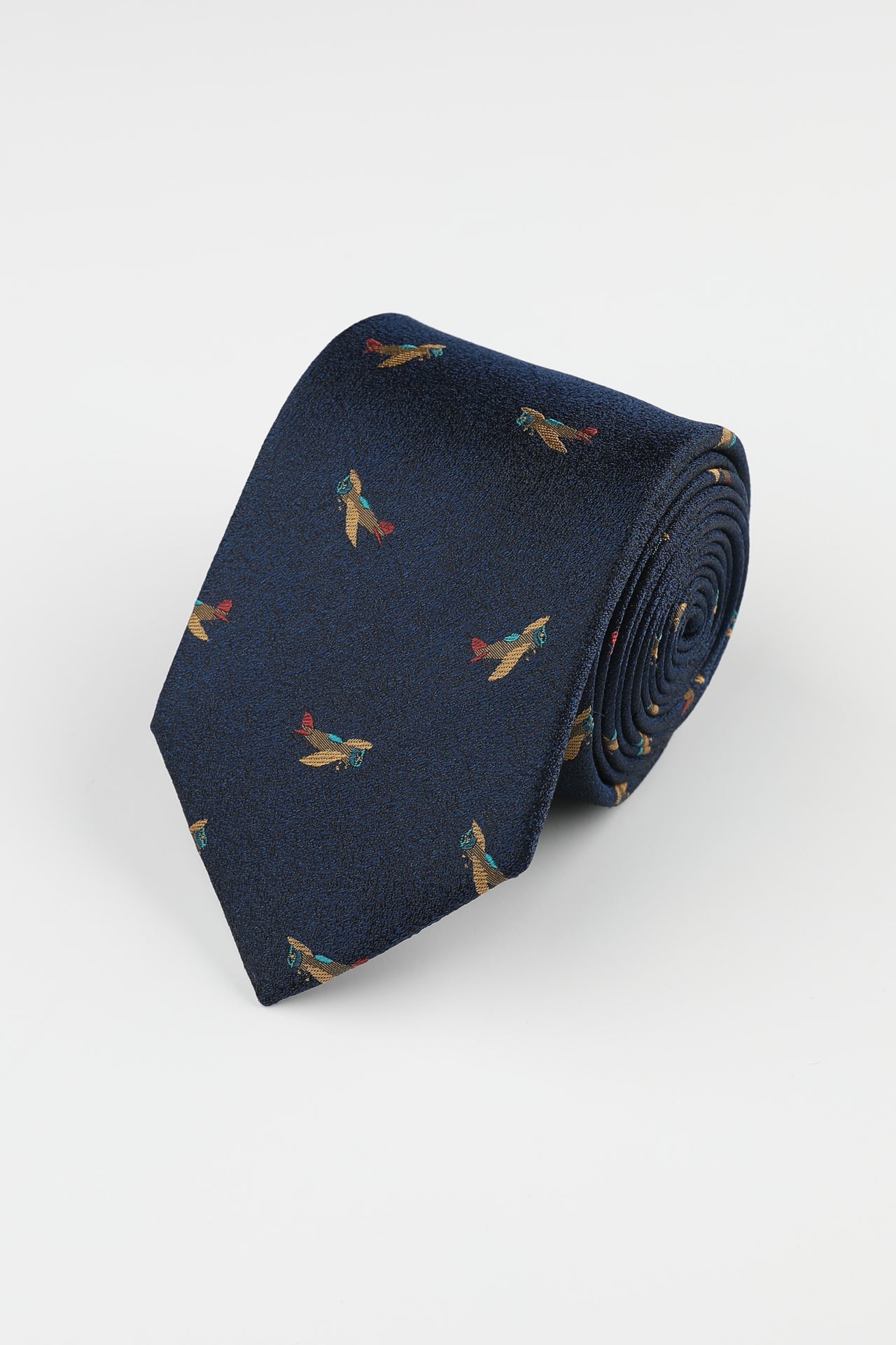 Yellow Fly Me To The Moon Tie