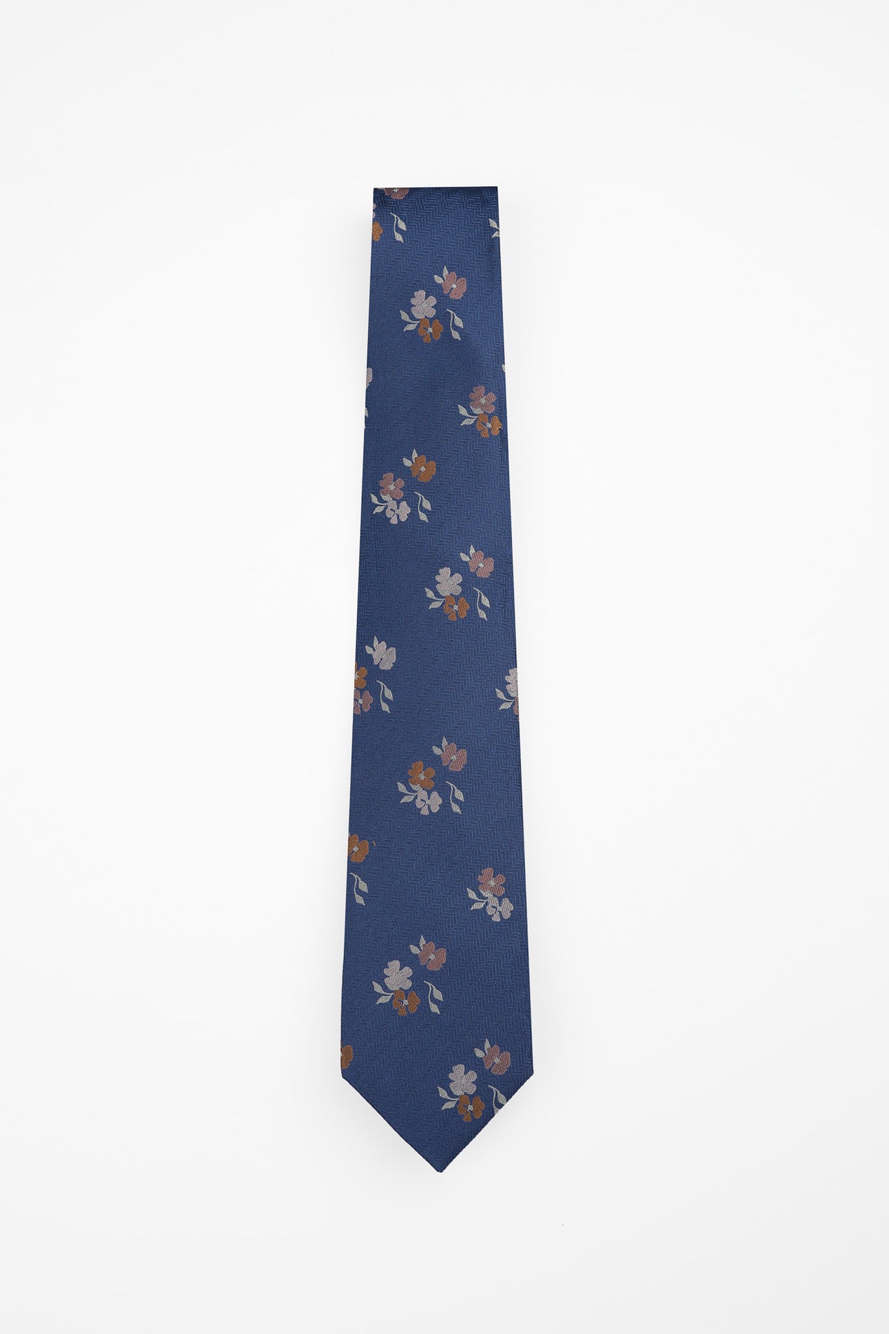 Navy Lapsus Floral Tie