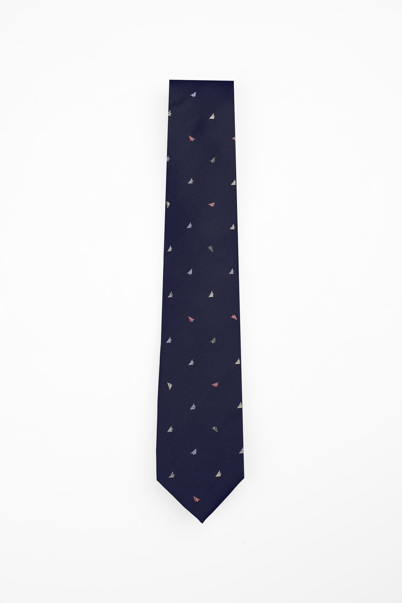 Bright Multi Paper Aeroplane Tie