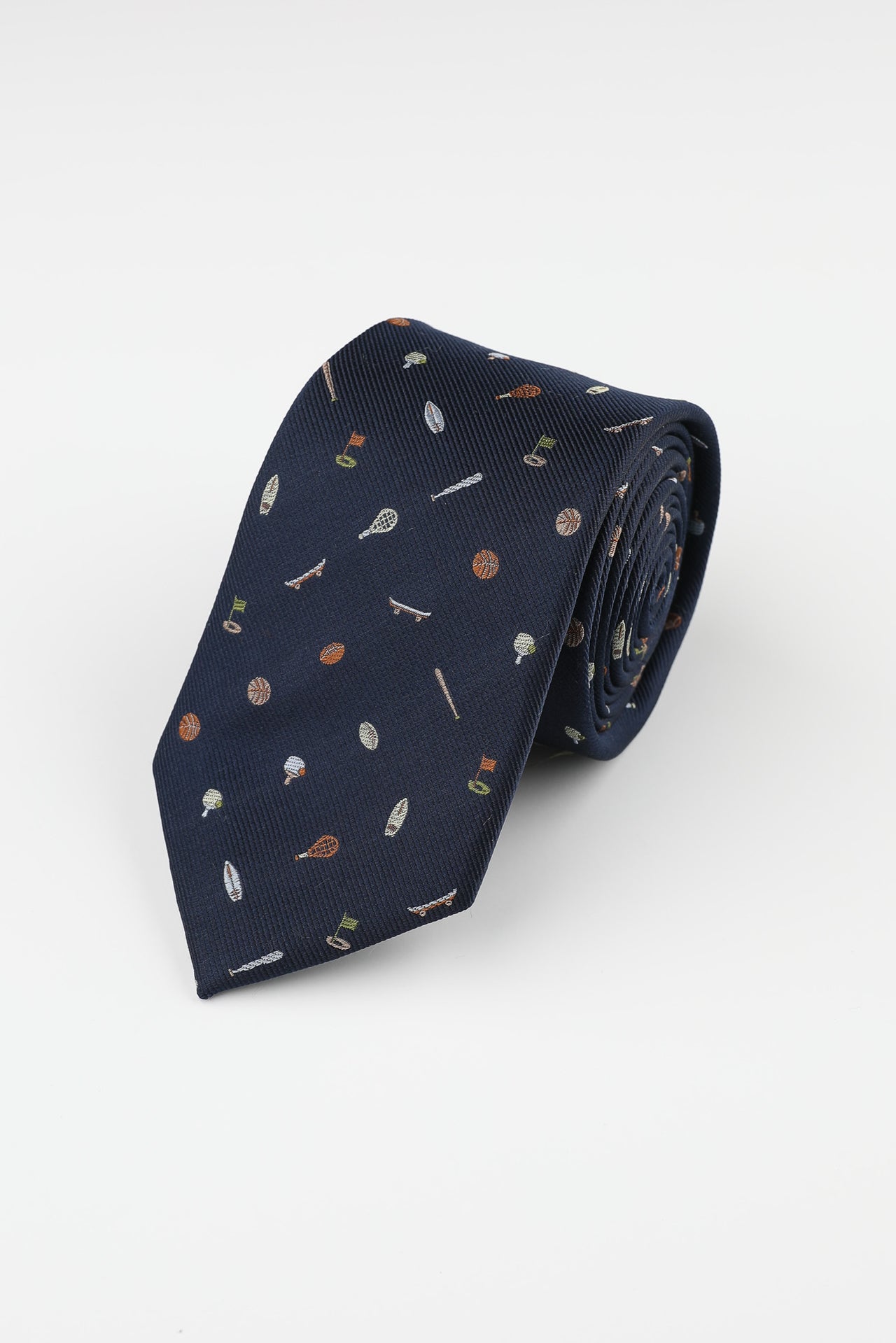 Navy Red Sports Tie