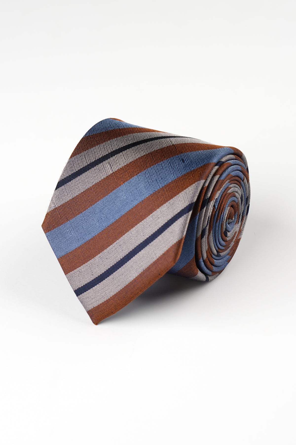 Tan/Blue Stripe Tie